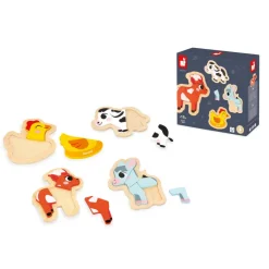 Janod 4 Puzzles Evolutivi - Fattoria