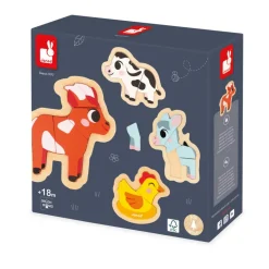 Janod 4 Puzzles Evolutivi - Fattoria