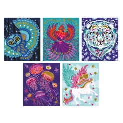 Janod Animali scintillanti con glitter e sabbia
