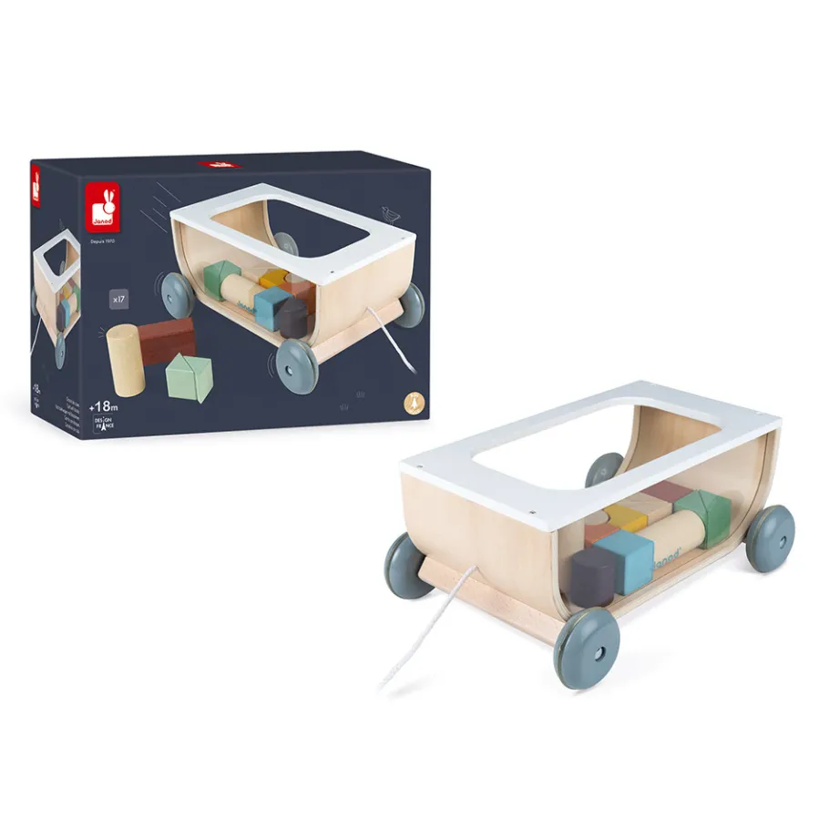 Janod Carrellino Con Cubi Sweet Cocoon
