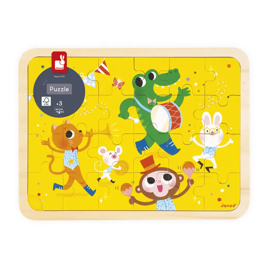 Janod C'est la fête Puzzle in legno da 24 pezzi