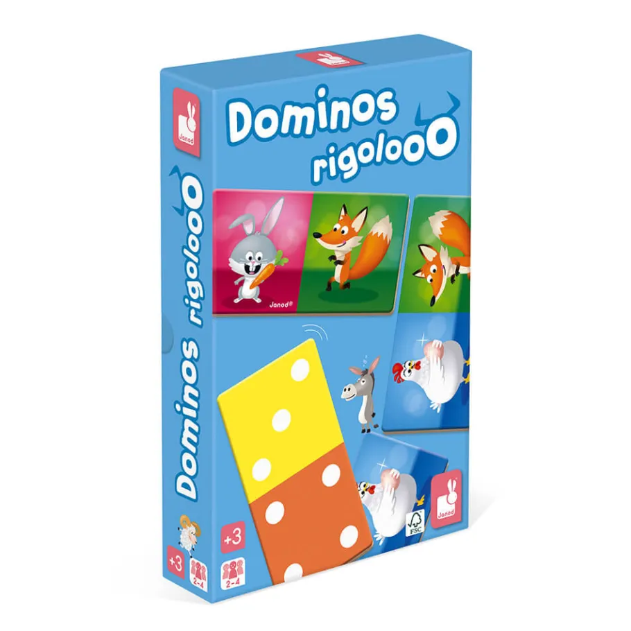 Janod Gioco di Domino Dominos Rigolooo