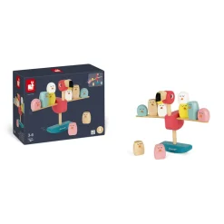 Janod Gioco di Equilibrio Fenicottero Rosa Zigolos (legno)