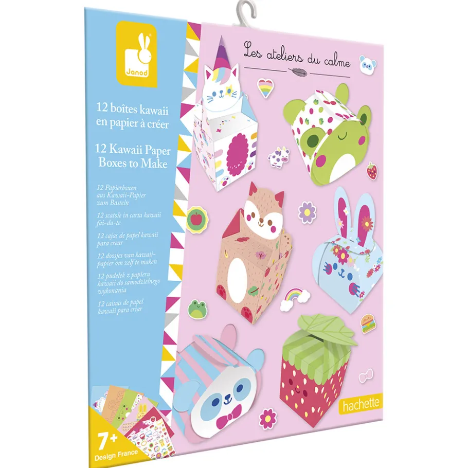 Janod Kit creativo - 12 scatole di carta Kawaii da creare