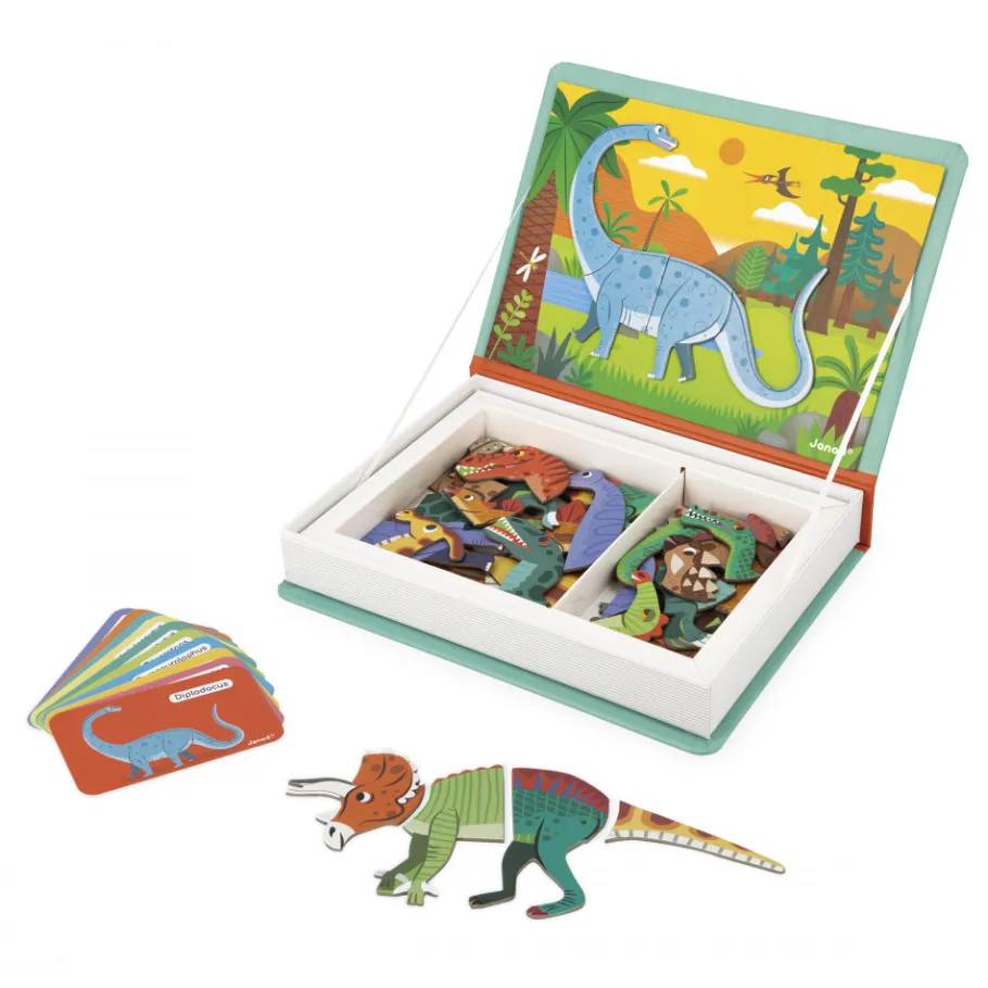 Janod Magnéti'Book Dinosauri, 40 magneti