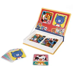 Janod Magnéti'book Mix & Match Animali, 72 magneti
