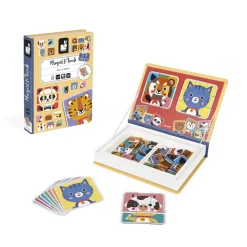 Janod Magnéti'book Mix & Match Animali, 72 magneti
