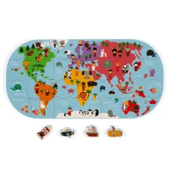 Janod Mappa Del Mondo da Bagno