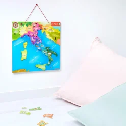 Janod Mappa d'Italia Magnetica 20 pezzi (legno)