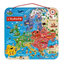 Janod Mappa Magnetica Dell'Europa in francese - Solo in francese