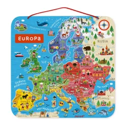 Janod Mappa Magnetica Dell'europa Versione Spagnola