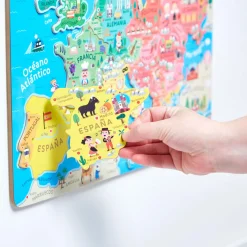 Janod Mappa Magnetica Dell'europa Versione Spagnola