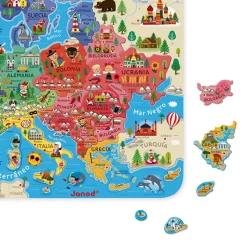 Janod Mappa Magnetica Dell'europa Versione Spagnola