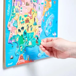 Janod Mappa Penisola Iberica Magnetica 50 pezzi (legno)