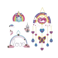 Janod Multiattività 6 Decorazioni Arcobaleno Fai-Da-Te