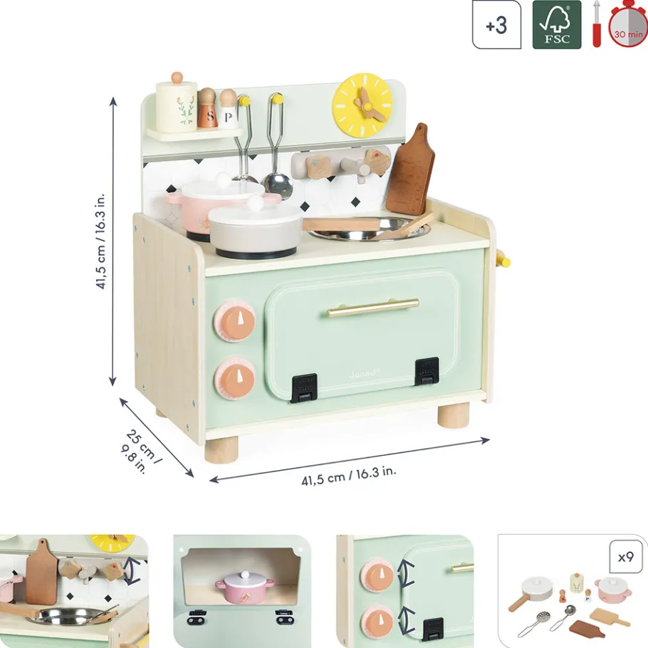 Janod Piccola cucina in legno Nonna Sole