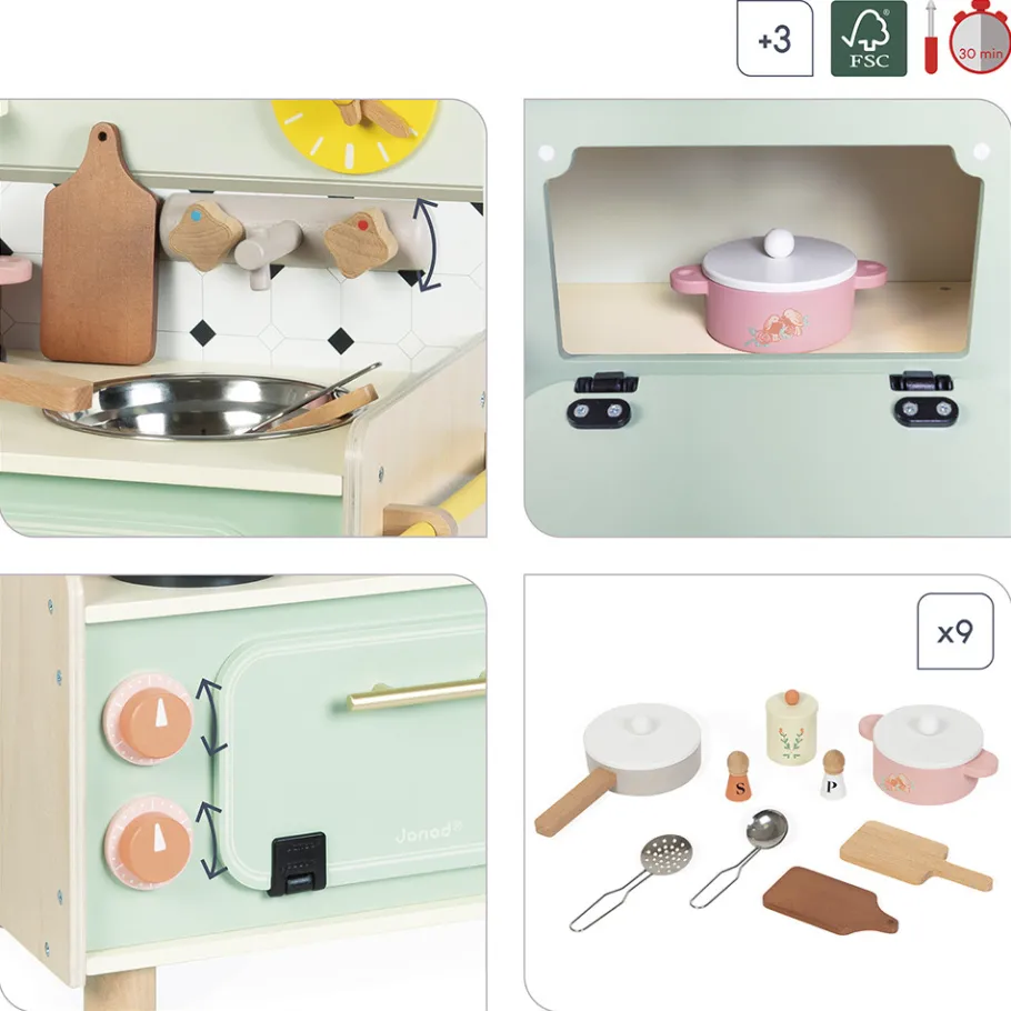 Janod Piccola cucina in legno Nonna Sole