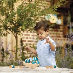 Janod Pinguini dondolanti in legno - In collaborazione con il WWF®