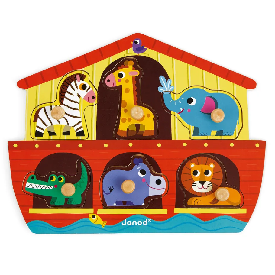 Janod Puzzle Arca di Noè 6 pezzi (legno)