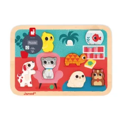 Janod Puzzle Chunky Animali Domestici 7 pezzi