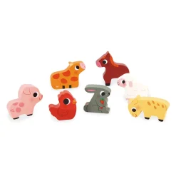 Janod Puzzle Chunky della fattoria 7 pezzi