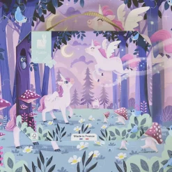 Janod Puzzle di 54 pezzi di unicorno