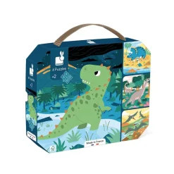 Janod Puzzle di dinosauri evolutivi - 4 puzzle