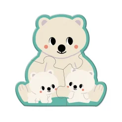 Janod Puzzle evolutivi Animali 2-3-4-5-6 pezzi - In collaborazione con il WWF®