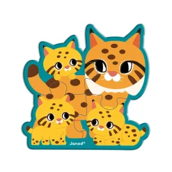 Janod Puzzle evolutivi Animali 2-3-4-5-6 pezzi - In collaborazione con il WWF®