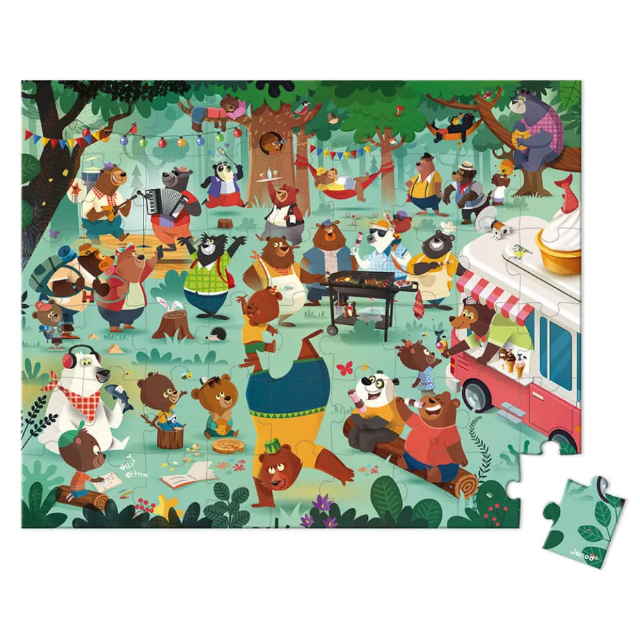 Janod Puzzle Famiglia Orsi - 54 PZ