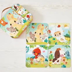 Janod Puzzle in evoluzione degli animali della fattoria