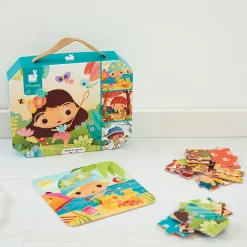 Janod Puzzle in evoluzione di 4 stagioni - 4 puzzle