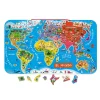 Janod Puzzle Magnetico del Mondo Versione Spagnola 92 pezzi (legno)