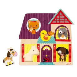 Janod Puzzle Musicale I Miei Piccoli Amici 5 pezzi (legno)