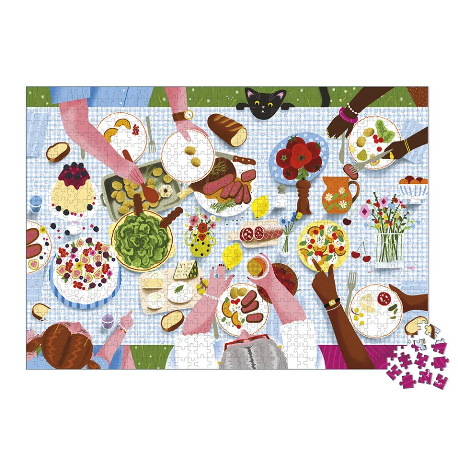 Janod Puzzle Pasto in Famiglia 1000 pezzi