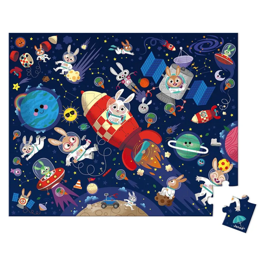Janod Puzzle Razzo 54 pezzi