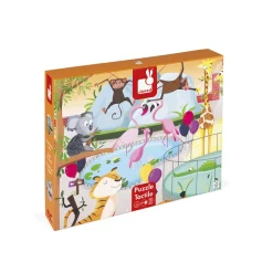 Janod Puzzle Tattile una Giornata Allo Zoo 20 pezzi