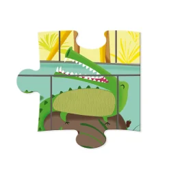 Janod Puzzle Tattile una Giornata Allo Zoo 20 pezzi