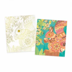 Janod Quadretti Dorati Pittura Ad Acquerello Giardino