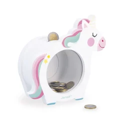 Janod Salvadanaio Unicorno in legno