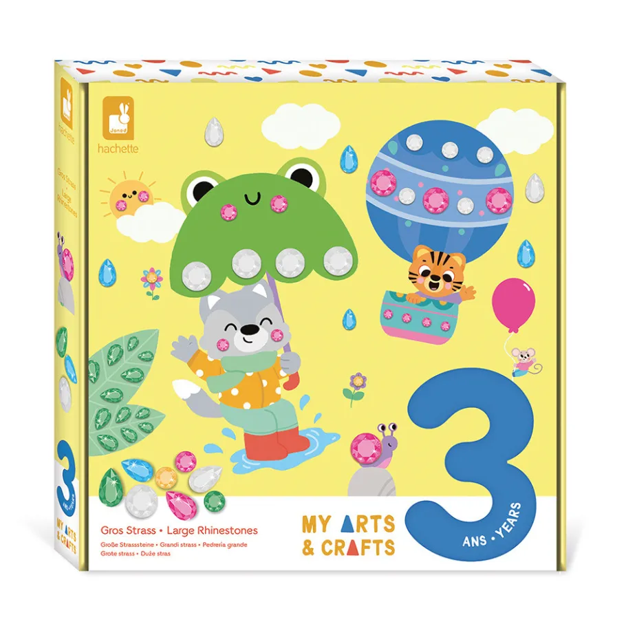 Janod Scatola creativa grande con strass - 3 anni