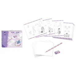 Janod Scatola da disegno creativa 20 modelli fantasy