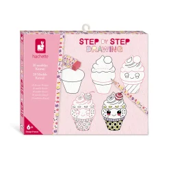 Janod Scatola da disegno creativa 20 modelli Kawaii