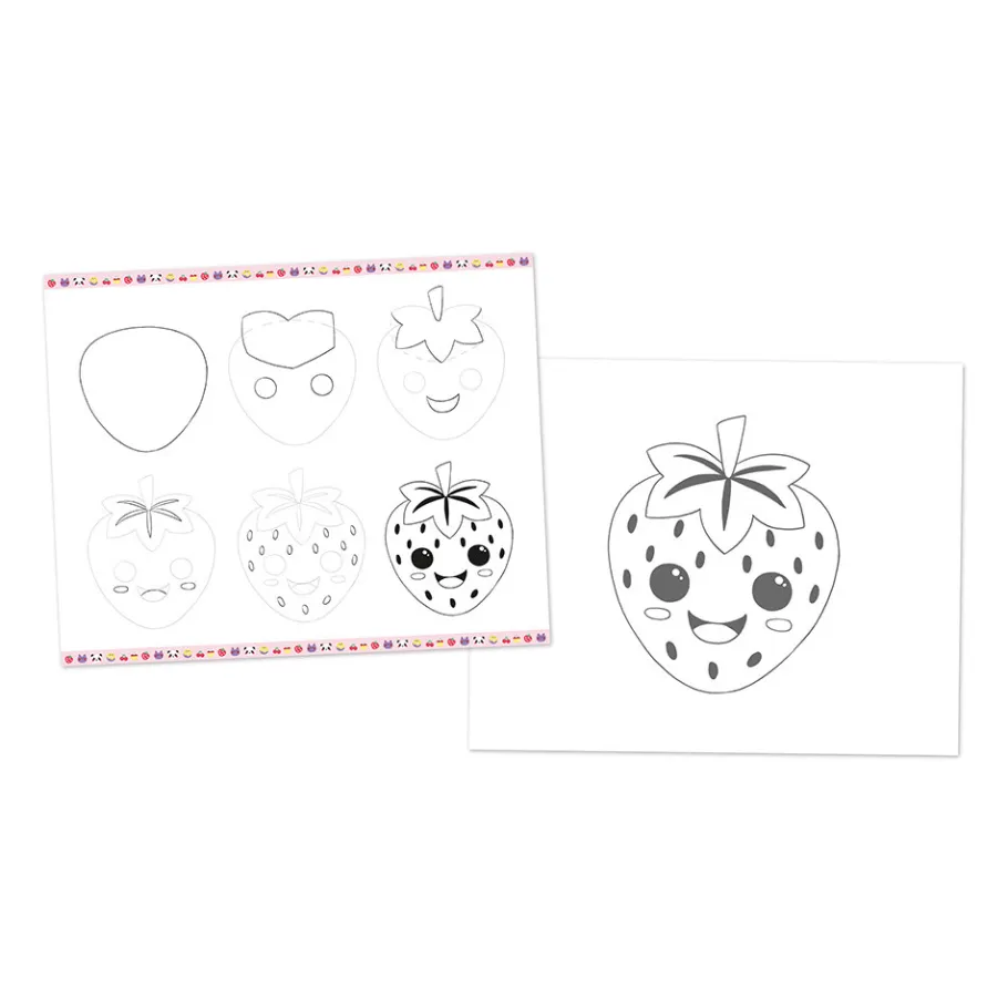 Janod Scatola da disegno creativa 20 modelli Kawaii