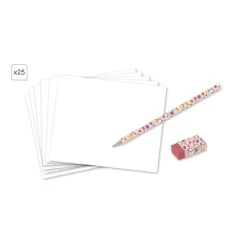 Janod Scatola da disegno creativa 20 modelli Kawaii