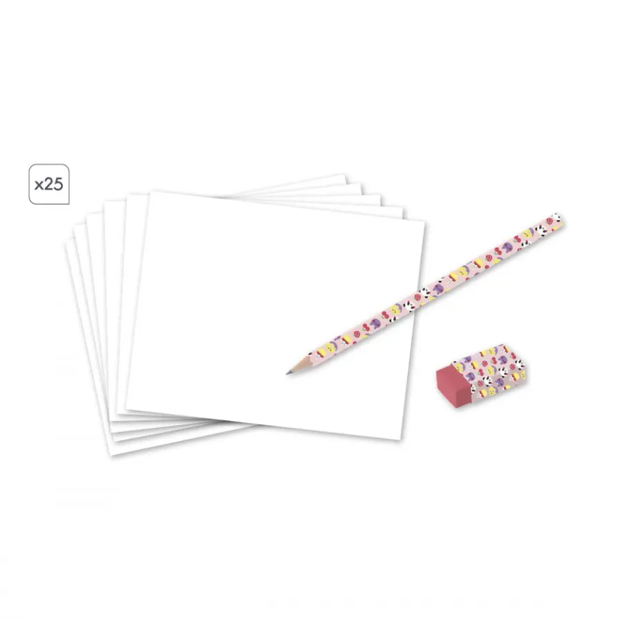 Janod Scatola da disegno creativa 20 modelli Kawaii