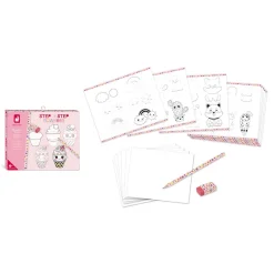 Janod Scatola da disegno creativa 20 modelli Kawaii