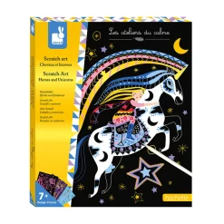 Janod Scratch art Cavalli e unicorni