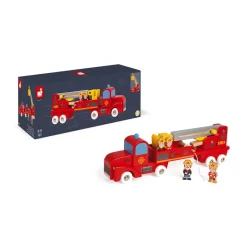 Janod Story Camion dei Pompieri Gigante (legno)