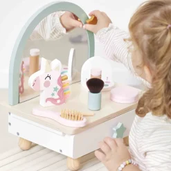 Janod Tavolino da toilette in legno con unicorno